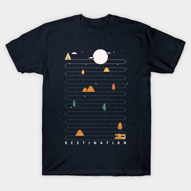 CARAVAN LIFESTYLE-DESTINATION T-Shirt by POD Anytime